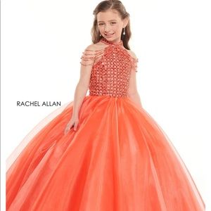 Rachel Allan Orange Gown
